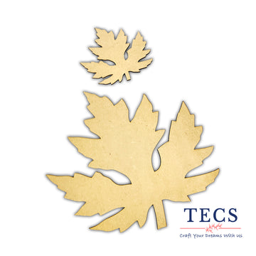 Maple Leaf Platter Set